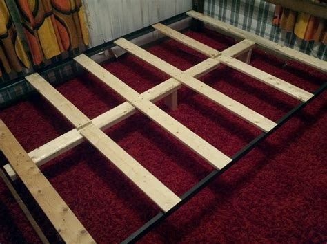 diy stop metal box spring from slipping off frame|box spring sliding off frame.